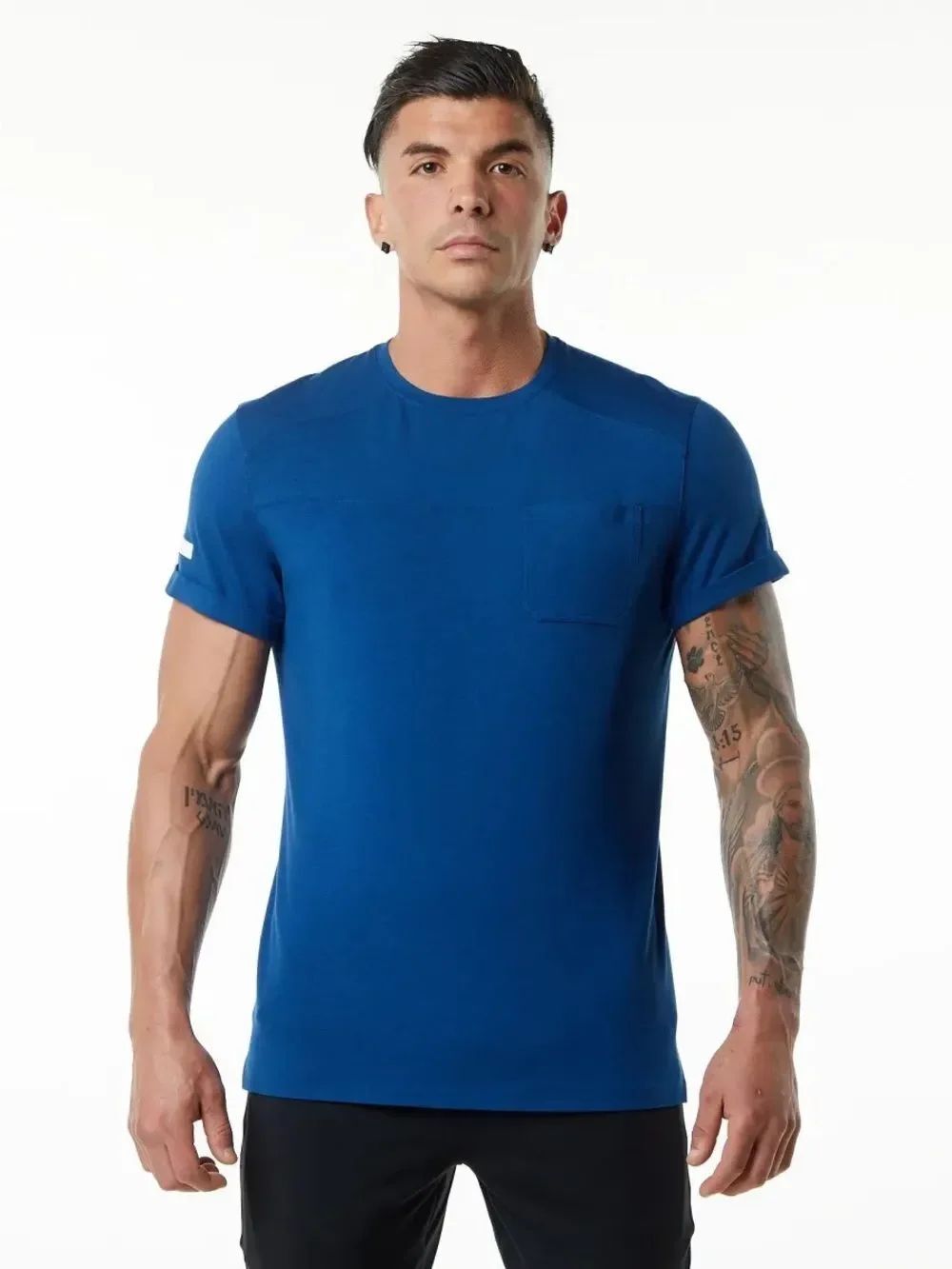 Alphalete Evo Pocket Tee - Persian Blue